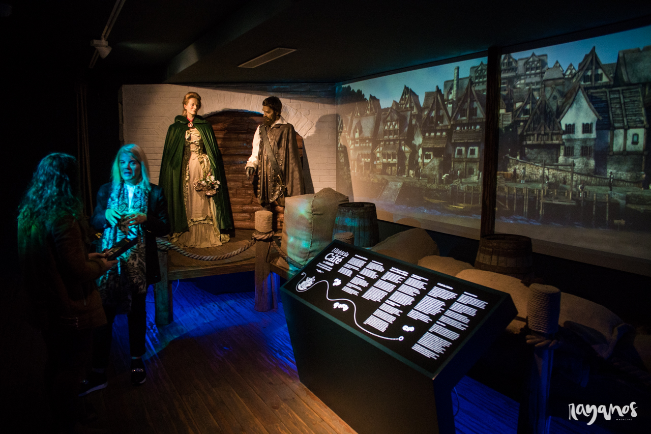 Espacio dedicado a las rutas comerciales medievales del café. 