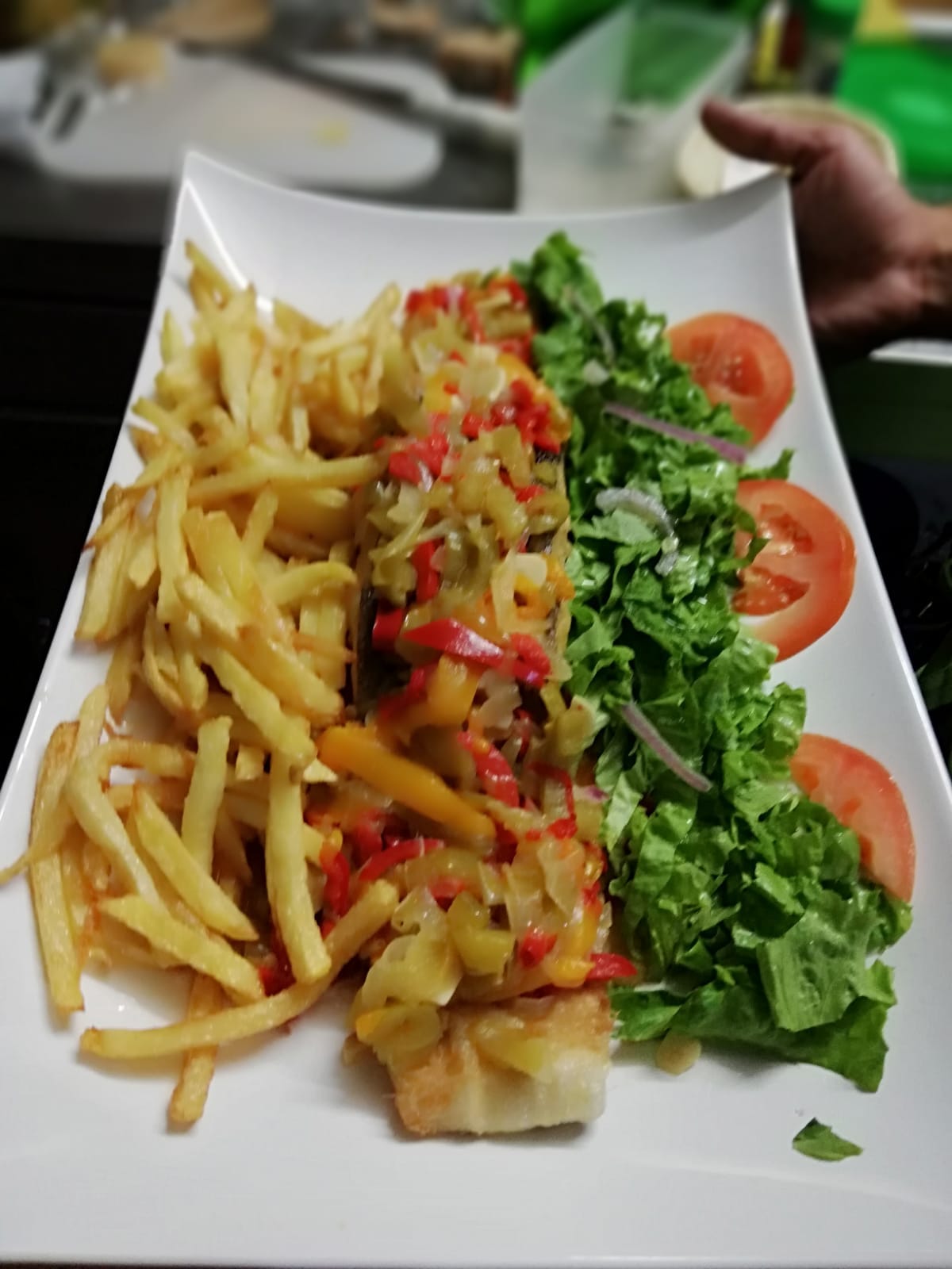 Bacalao de la casa en Restaurante O Forno.